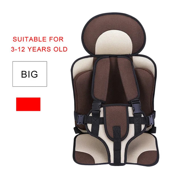 Adjustable Child Car Seat Mat | 6 Months - 12 Years - coffee large - VITALS Demo Store