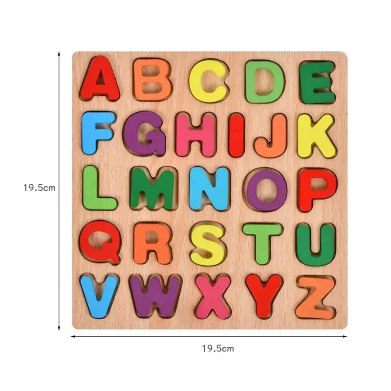 Colorful Alphabet Number Wooden Puzzles - VITALS Demo Store