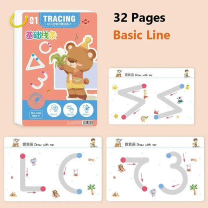 Magical Tracing Workbook for Kids - Basic Line - VITALS Demo Store