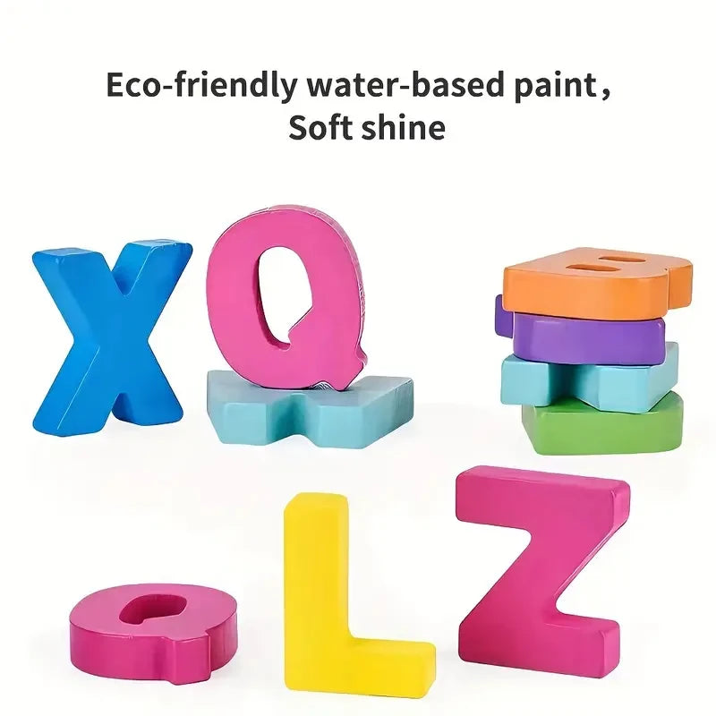 Colorful Alphabet Number Wooden Puzzles - VITALS Demo Store